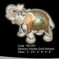 Marble Elephant Statue