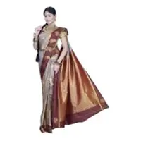 Lotus Border Saree