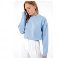 Bisiklet Yaka Beli Lastikli Sweatshirt