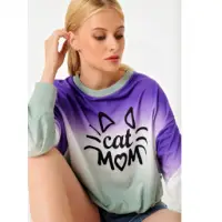 Digtal Baskili Sweatshirt