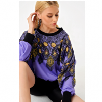 Digtal Baskili Sweatshirt