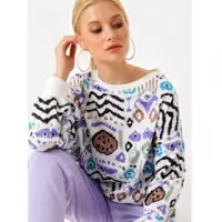 Digtal Baskili Sweatshirt