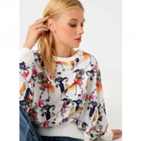 Digtal Baskili Sweatshirt