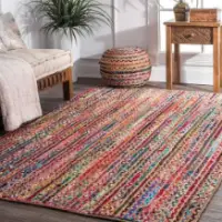 Chindi Rectangle Braided Rug