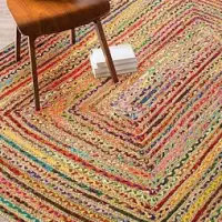 Chindi Rectangle Braided Rug