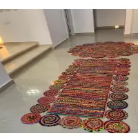 Chindi Tikki Rectangle Braided Rug