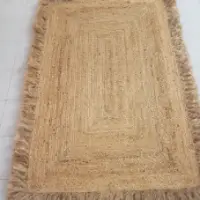 Fringes Rectangle Braided Rug