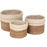 Jute + Cotton  Baskets