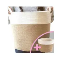 Jute + Cotton Baskets (one basket only)