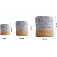 Jute + Cotton  Baskets