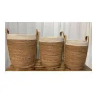 Jute + Cotton Baskets