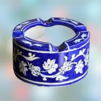 Blue Pottery Ash Tray