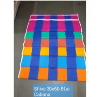 Shiva Blue Cabana Terry Towel