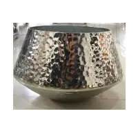 Alum N/p Hammered Flower Vase