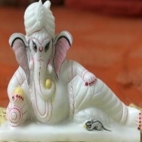 Makrana White Marble Ganesh Ji