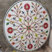 Marble Table Top With Stone