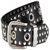 Fashion Men's Rivet Denim Belt 3.8 cm