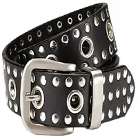 Fashion Men's Rivet Denim Belt 3.8 cm