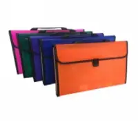 A4 Expanding File With Handle With Piping