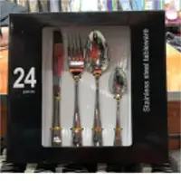 Knives, Spoon, Forks Set 24pcs