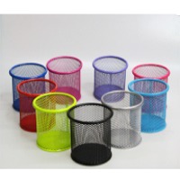 Round Office Desktop Desk Pen Holder Organizer