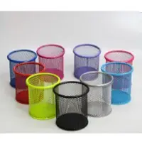 Round Office Desktop Desk Pen Holder Organizer