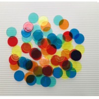 19mm Custom Plastic Clear Bingo Game Chips