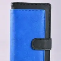 2 Tone Open Flap Wallet