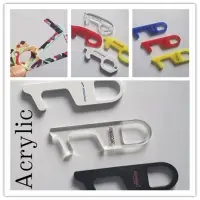 Acrylic No Touch Door Opener Clean Key