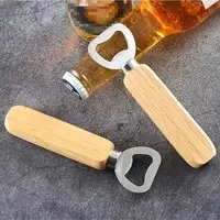 Wood Handle Stainless Steel Bottle Openers
