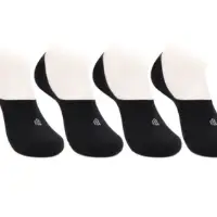 Men's Black Cotton Loafer Socks