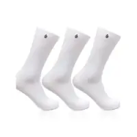 Men's Cotton White Rib Full Length Socks