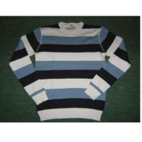 Round Neck Stripe Pullover