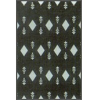 Black printed tiles