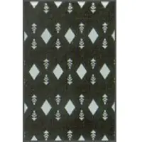 Black printed tiles