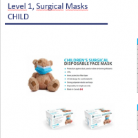 Childrens ASTM level 1 3 Ply Mask