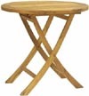 Teak Round Folding Table