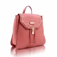 Gold Chain Flap Backpack