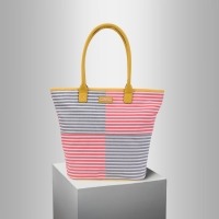 Quad Stripe Cotton Canvas Bag