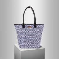 Geo Hex Cotton Canvas Bag