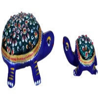 Metal Royal Blue Handmade Tortoise