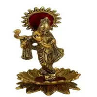 Krishna Idol On Lotus Kamal Showpiece Set