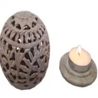 Hand Carved Globe Shaped Stone
