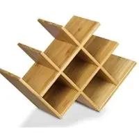 Handcrafted Wooden Wine Rack Holder Storage