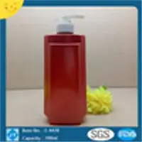 700ml 23oz Flat Red Shampoo Pet Bottles