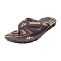 Titas Men's Brown PU Slippers/Flip-Flops