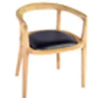 Chair Saki Leather Black