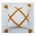 Yellow White Geomatric Pillow