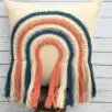 Textured Embroidered Boho Cotton Pillow