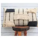 Black Ivory Embroidered Pillow